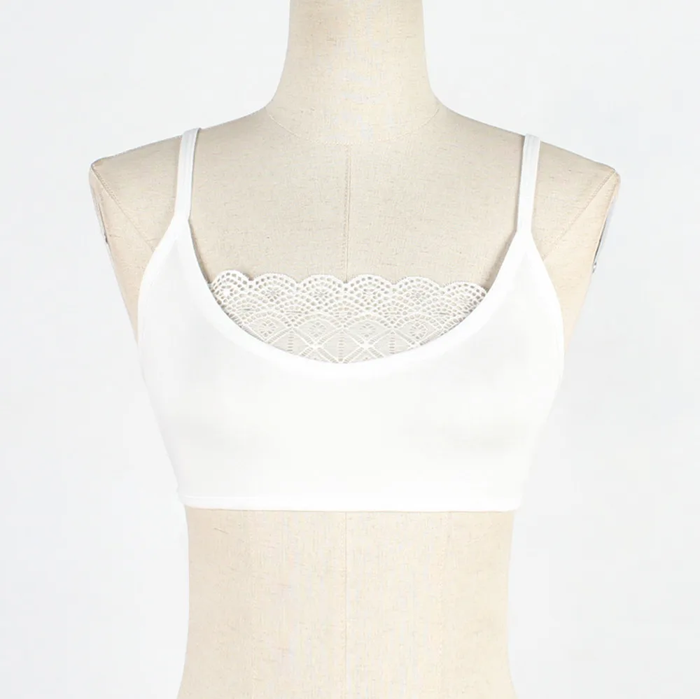 Модный сексуальный женский кружевной жилет на груди укороченные топы маленькие