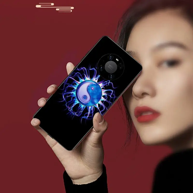 

Yin Yang Printing Graffiti Pisces Phone Case For Huawei P20 30 40 Pro Mate 20x 30 40 Pro Nova6 7 Honor 9X 10