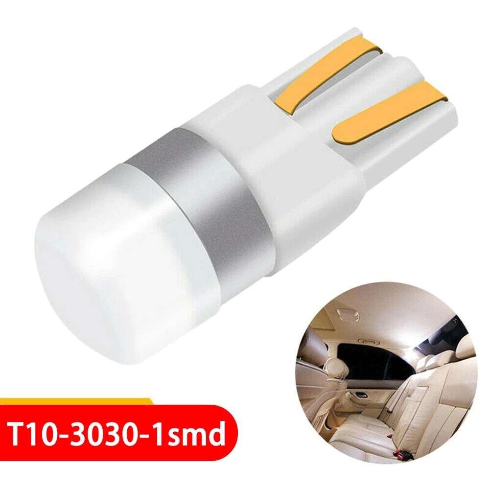 10x Белая светодиодная лампа Canbus T10 W5W 3030 SMD автомобисветильник для чтения в