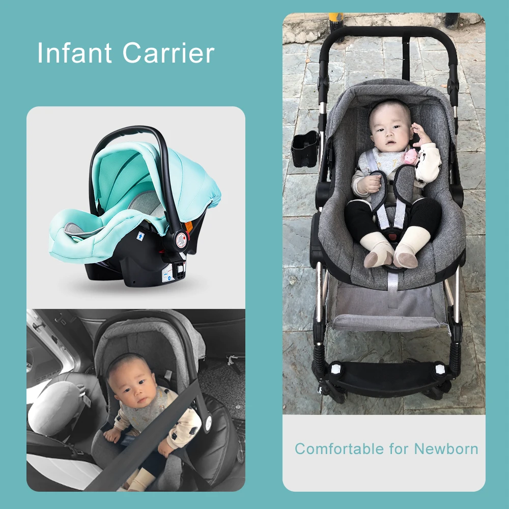Luxury Baby Stroller High Landview 3 in 1 Portable Pushchair Pram Comfort for Newborn |