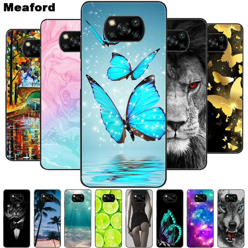 

For Xiaomi POCO X3 NFC Case Silicon Back Cover Phone Case For POCO X3 GT Soft Case for Xiomi POCO X3 NFC coque M3 bumper Bag