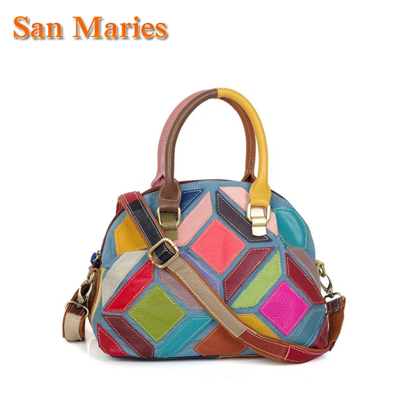 Сумки San maries стильные 2020 из натуральной кожи для женщин модные сумки на плечо