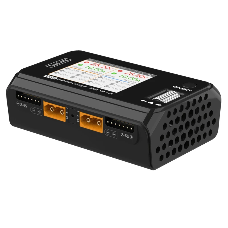 В наличии ToolkitRC M6D 15Ax2 DC Двухканальное мини зарядное устройство Dis для вывода 1-6s Lipo