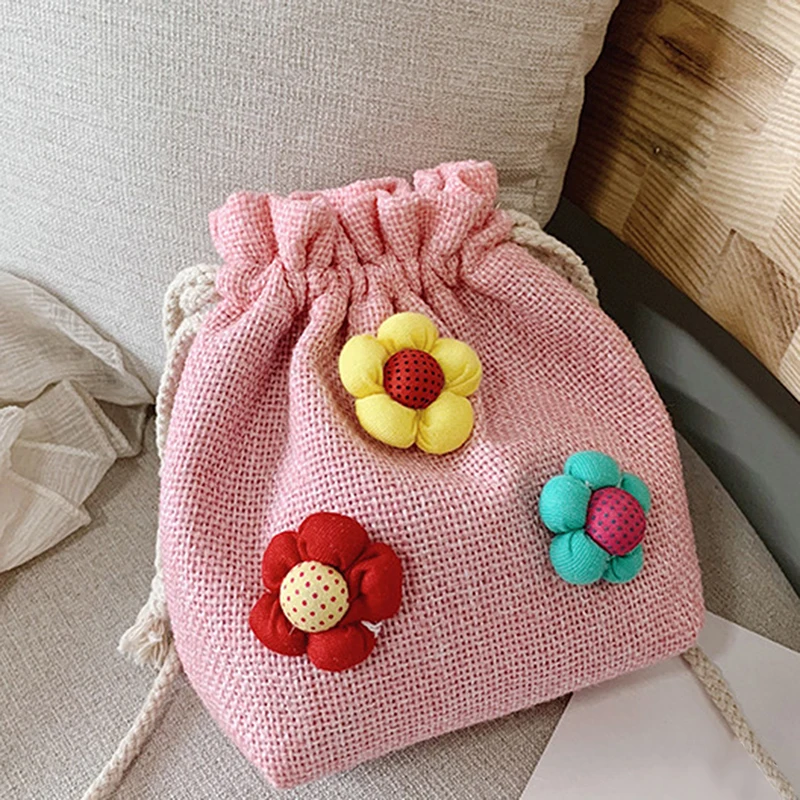 

Fashion Women Children Shoulder Bag Ladies Woman Candy Color Flower Crossbody Messenger Bag Phone Coin Bucket Bags