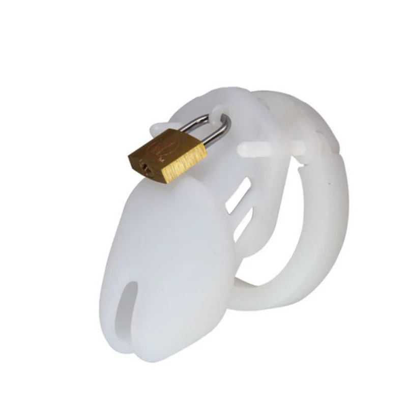 Лучшее качество 100% силиконовая клетка для пениса Блокировка ощущение кожи птицы