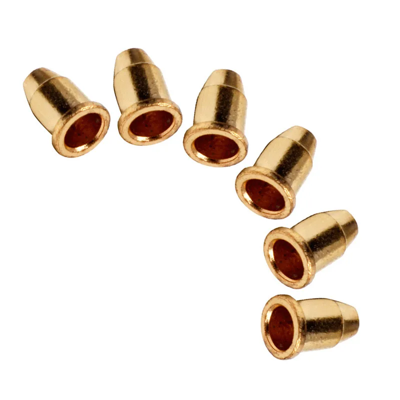 

6pcs Golden Through Body String Mounting Ferrules Set For Electric Guitar Y4UB