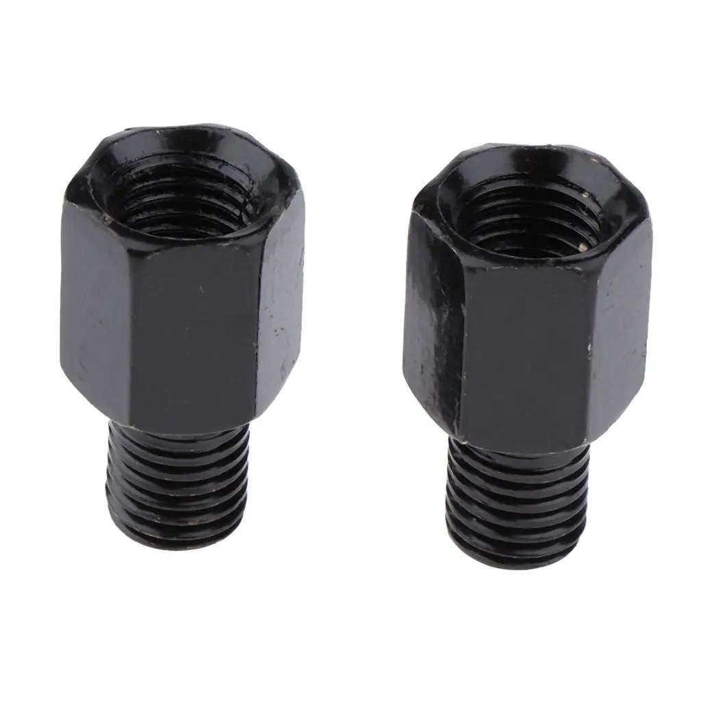 

Scooter Motorcycle Rearview Side Mirror RH 10mm - LH 10mm Adapter Black 26 x 15.5 mm