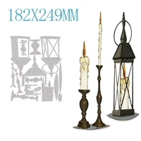 halloween candle metal cutting dies for diy cut paper craft making window decoration greeting card scrapbooking no stamp