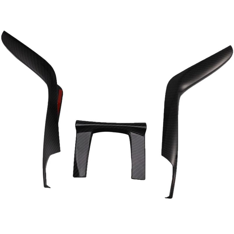 

3Pcs Car Interior Gear Box Console Panel Frame Cover Trim Decoration For Honda Civic 2016 2017 Car Accessories