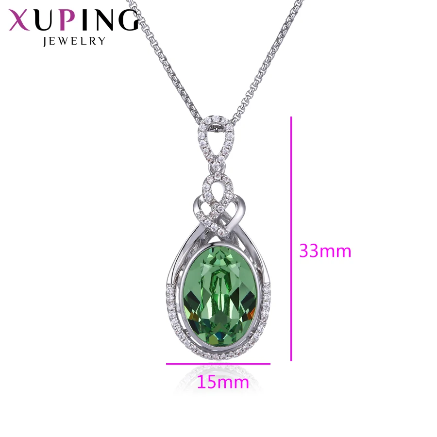 Xuping ожерелье вечности в форме капли воды кристаллами от Swarovski романтические