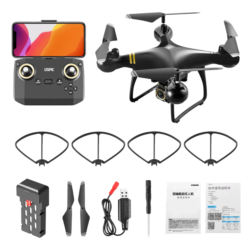 

Drones With Camera Hd 4k Elf UAV Upgrade Dual Lens HD Aerial Photography Four Axis Aircraft With Light Remote Control Aircraft