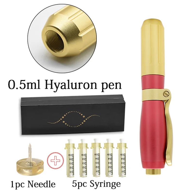 pen set 0.5ml 0,5 мл и 0,3 мл гиалуроновая ручка распылитель пистолет для инъекций кислоты пистолет для удаления морщин против старения лица губ наполнитель неинвазивный ингалятор - Номер модели: pen set 0.5ml
