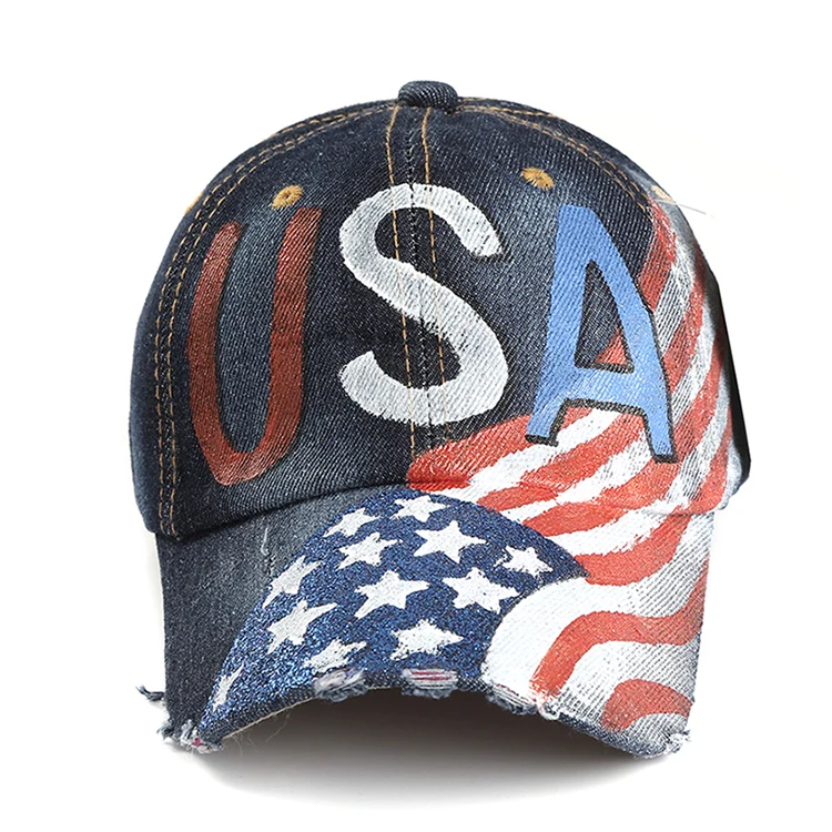 

LVTZJ New Spring Denim Vintage Baseball Caps Snapback Hat Summer Cap Hip Hop Floral Caps Hats For Men Women Grinding Multicolor
