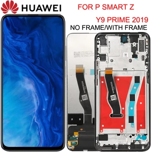 new 6 59 for huawei p smart z stk lx1 y9 prime 2019 lcd display touch screen digitizer assembly spart parts free global shipping