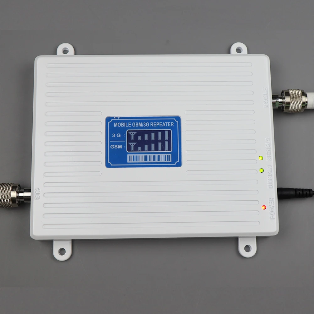 

900 2100 dual Band Signal Booster 65dB 2G 3G Mobile Cellular Signal Amplifier WCDMA GSM Cell Phone Repeater with antenna sets