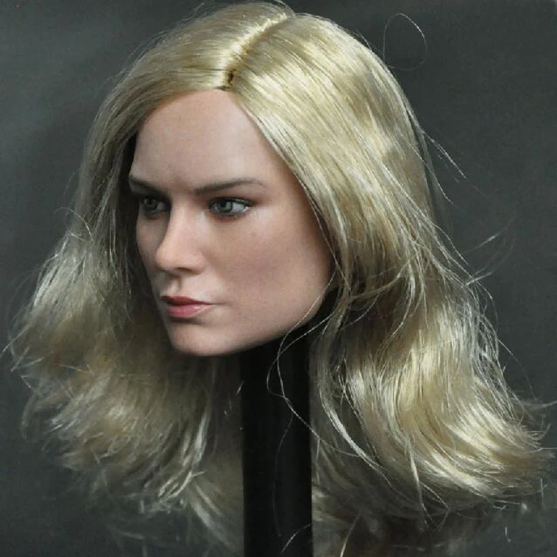 Нежная картина масштаб 1/6 сюрприз капитан B Стиль Brie Larson голова Лепка подходит 12