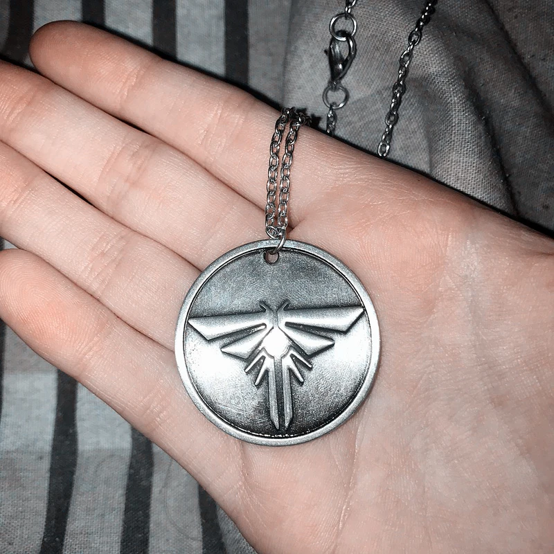 Ожерелье с логотипом The Last Of Us 2 надписью Dogtag Joel Ellie винтажное античное Оловянное