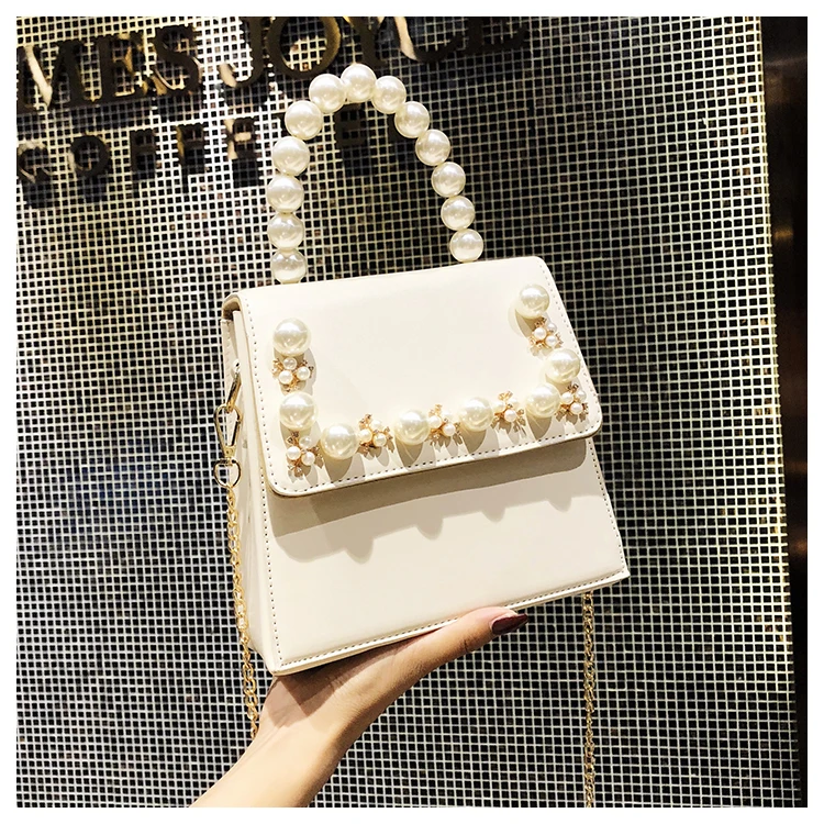 

Sweet Lady Chain Portable Shoulder Bag Crossbody Bags 2021 Cute Tote Women Bag High Quality PU Leather Women's Designer Handbag