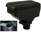 Подлокотник для Volkswagen VW, центральный контейнер для хранения подлокотников, с USB-портом