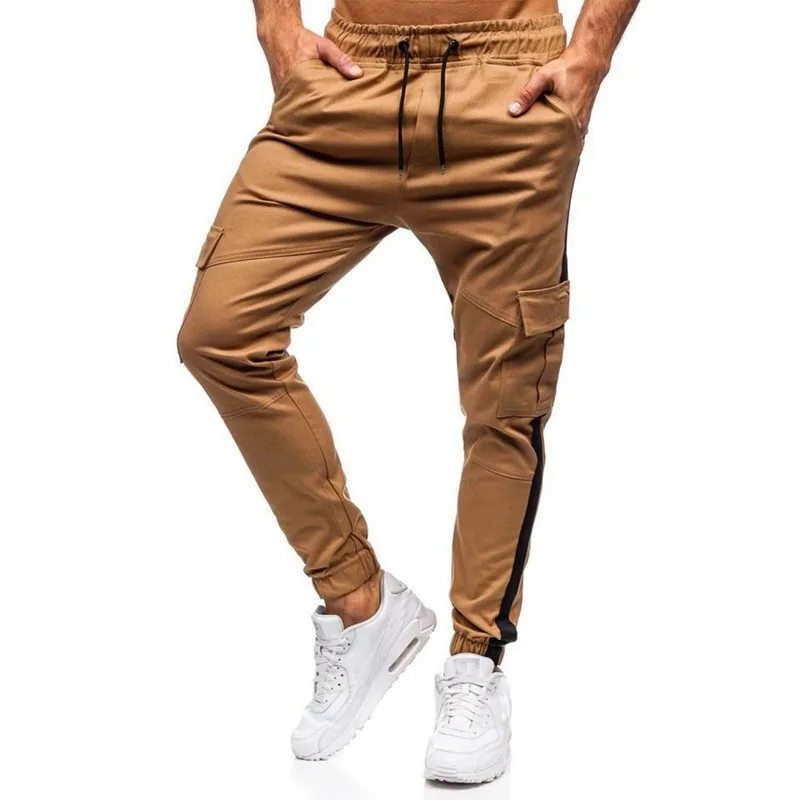 

Cargo Pants Men Hip Hop Streetwear Jogger Pants Multi-Pocket Sweatpants Man Fitness Sportswear Tracksuit Skinny Bottom Trousers