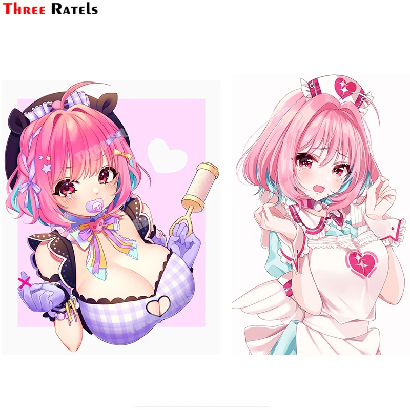 Three Ratels A686 Yumemi Riamu мультфильм аниме наклейка для капота и автомобиля Volkswagen Bunper