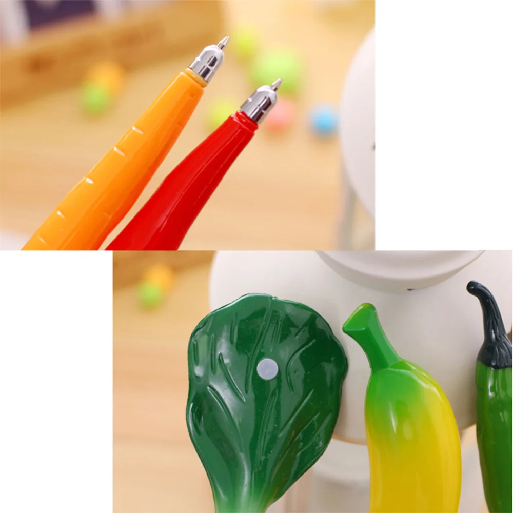 

1pc Strawberry Ballpoint Writing Pen Cartoon Lifelike with Magnet for Gift Red