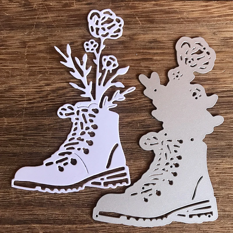 

Metal Cutting Dies For Scrapbooking Flower SHoes Stencil Craft Paper Knife Mould Blade Punch Card Making Die Cut