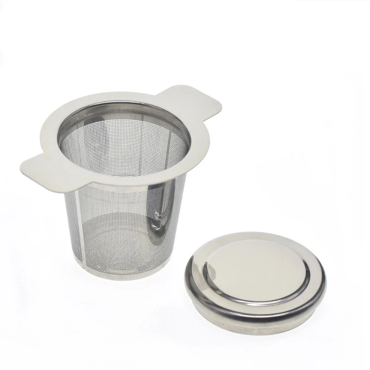 Многоразовая нержавеющая сталь Чайный фильтр для инфузионного Чая Сетка Ушная