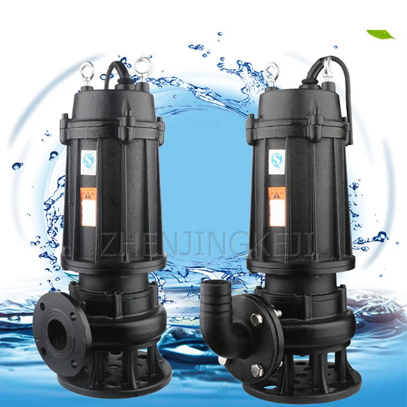 

Domestic Sewage Pump 220V/380V Sewage Pump High Power 750W/1100W Self-priming Boost Fire Fighting Pipeline Submersible Pump Tool