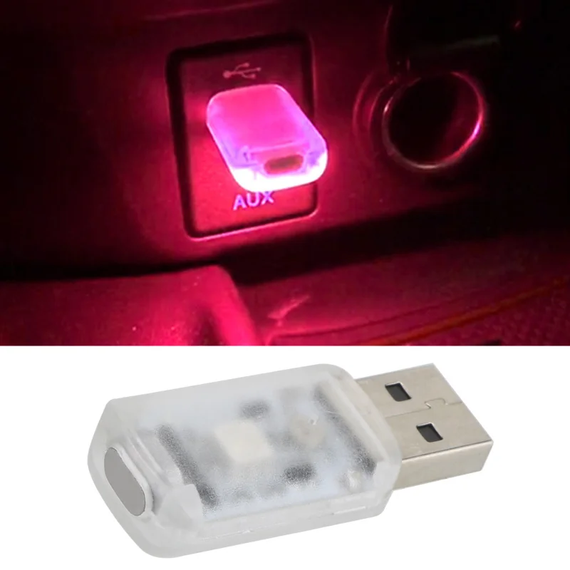 

Car LED Atmosphere Light Touch Sound Control Decorative Light USB Magic Stage Effect Light Cigarette Lighter Auto Parts New 2020