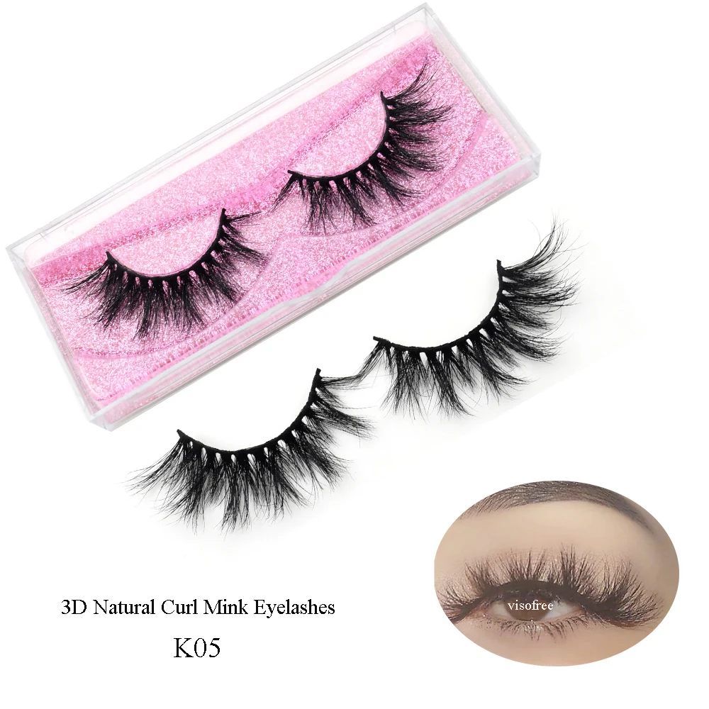 Ресницы visofree Beauty для наращивания 3D норковые Объемные Накладные ресницы
