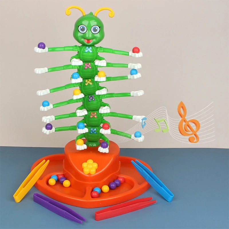 

T4MF Electric Wiggle Dance Fun Caterpillar Toy Board Game Toy Electric Swing Bug Fun Game Balance for Children Playing