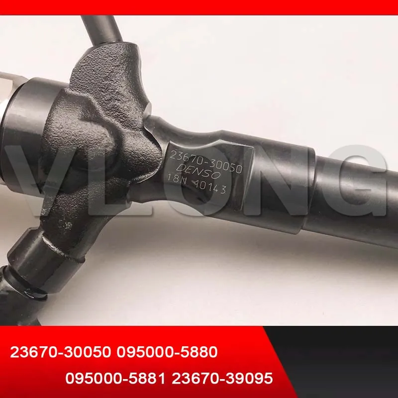 Подлинный новый COMMON RAIL дизельный инжектор для DE-NSO TOYOTA 2KD-FTV HIACE TURBO 23670-30050 095000-5880