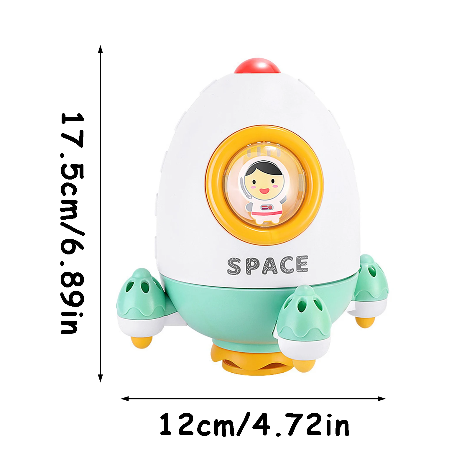 

Baby Bathing Toy Kids Cute Water Rocket Funny Water Spray Sprinkler Bathroom Sprinkling Shower Swimming Bathroom Shower Toy
