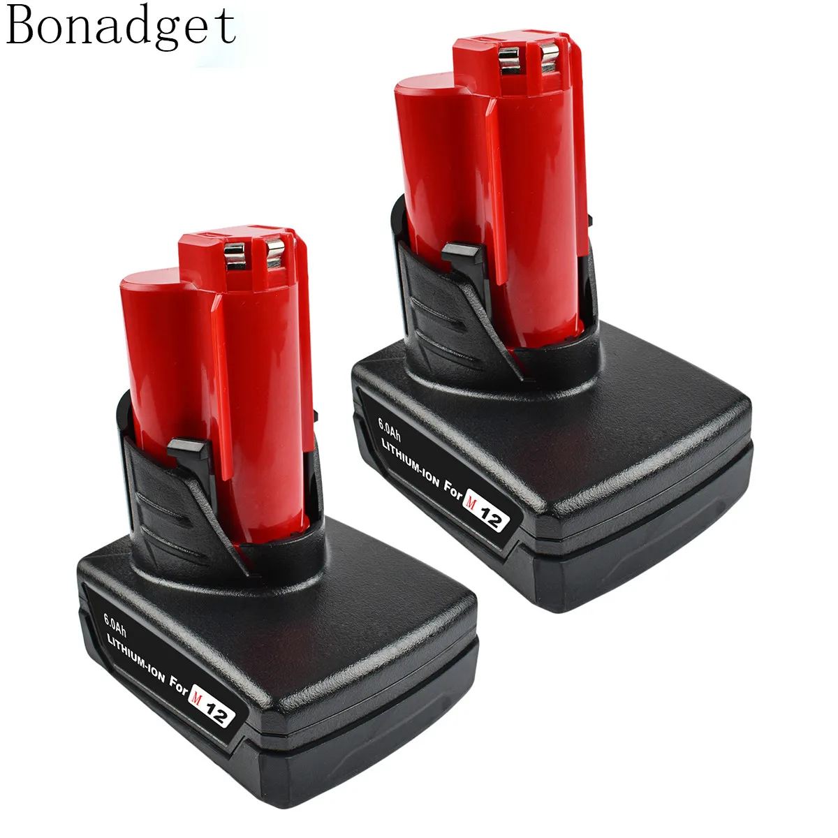 Батарейка Bonadget для электроинструментов Milwaukee M12 12 В 6000 мАч|Перезаряжаемые