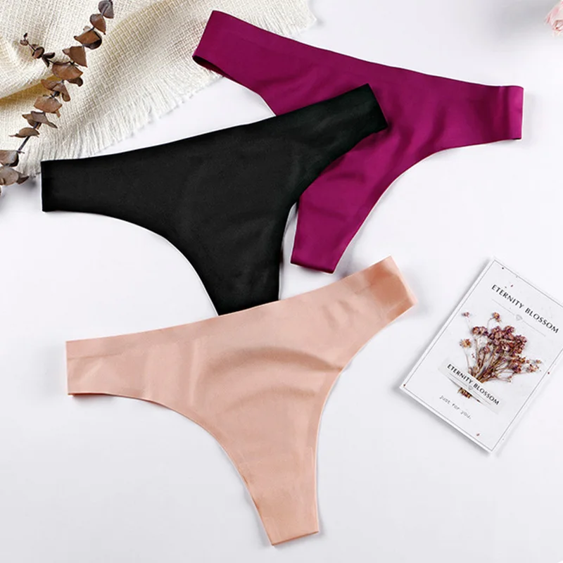 2 шт./лот женские сексуальные трусики из вискозы бесшовные стринги нижнее белье