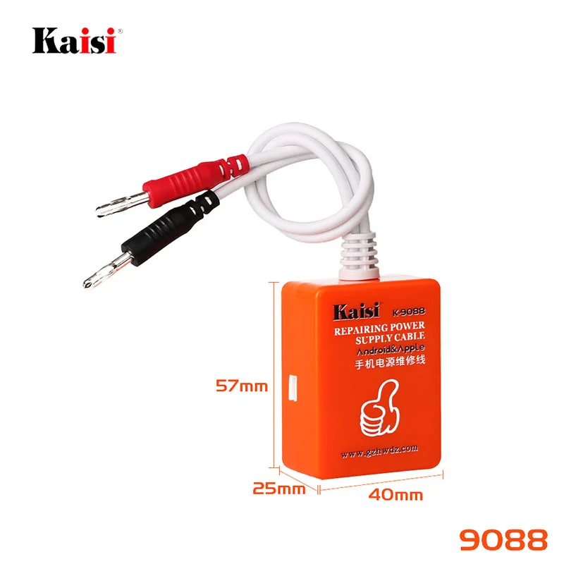kaisi k 9088 mobile phone repairing power supply cable for iphone 1212mini12 pro12 pro max quickly detect battery failure free global shipping