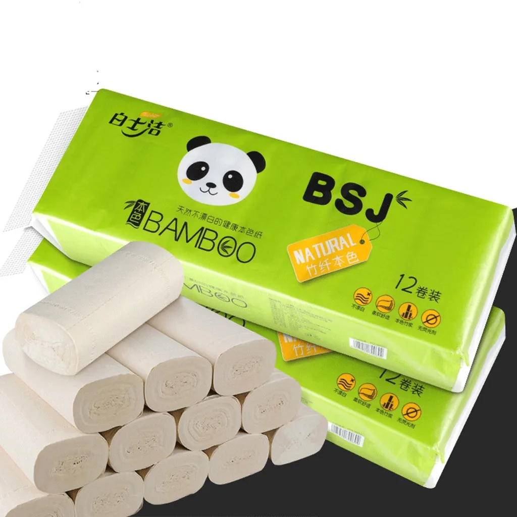 12 рулонов салфетки для ручной чистки из твердой бумаги 4 слоя C складные бумажные