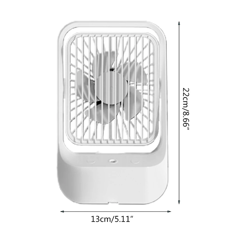 

Portable Desk Humidifying Fan USB Charging Smart Personal Cooling Tool for Summer Home and Office Cooling Household Appliances