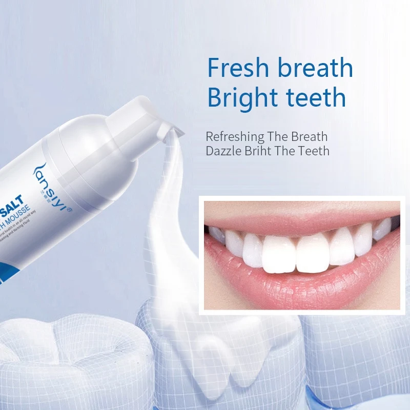 

Sea Salt Tooth Mousse Remove Tooth Stains Foam Toothpaste Whitening Teeth Mousse