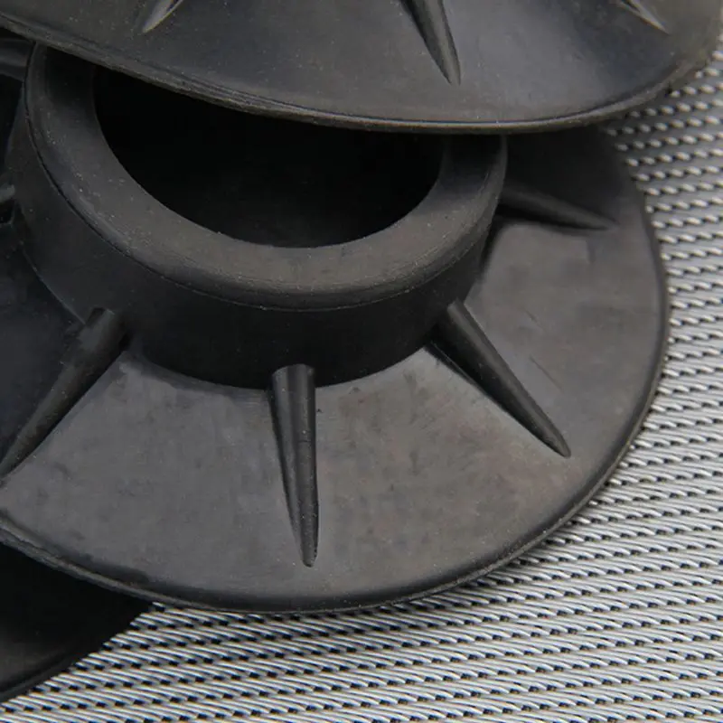 

Y98B 4Pcs Floor Mat Washing Machine Feet Pads Non Slip Shock Proof Furniture Elasticity Black Rubber Protectors