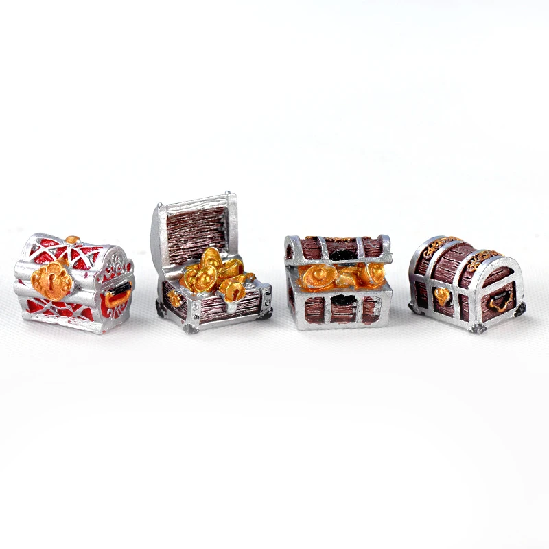 4 шт. сундук с сокровищами античный креативный аквариум для рыб оружие пиратские