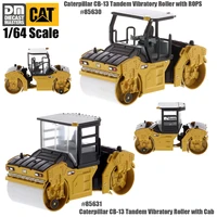 2021 new dm caterrpillar 164 scale cat cb 13 tandem vibratory roller with rops or cab diecast model for collection gift