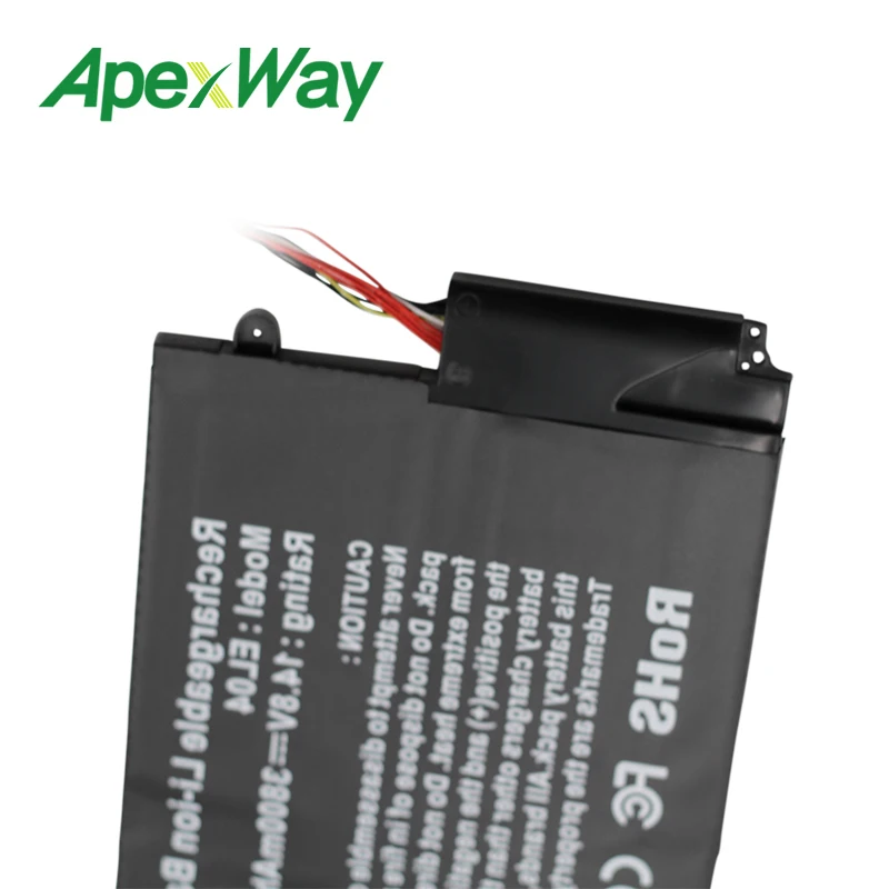 Apexway 56Wh ноутбук Батарея EL04 EL04XL ELO4XL HSTNN-IB3R UB3R TPN-C102 для HP ENVPR4 I5-3317U ENVY 4 4T-1000 Envy TouchSmart |