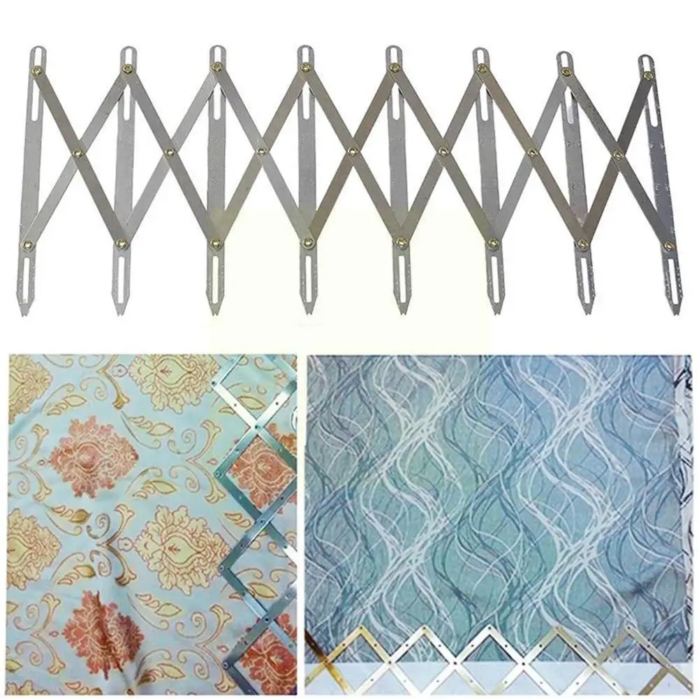 

Woodworking Scribing Positioning Ruler 8-head Telescopic Locator Ruler Spacing Ruler Extension Metal Button Limit Accessori K0G6