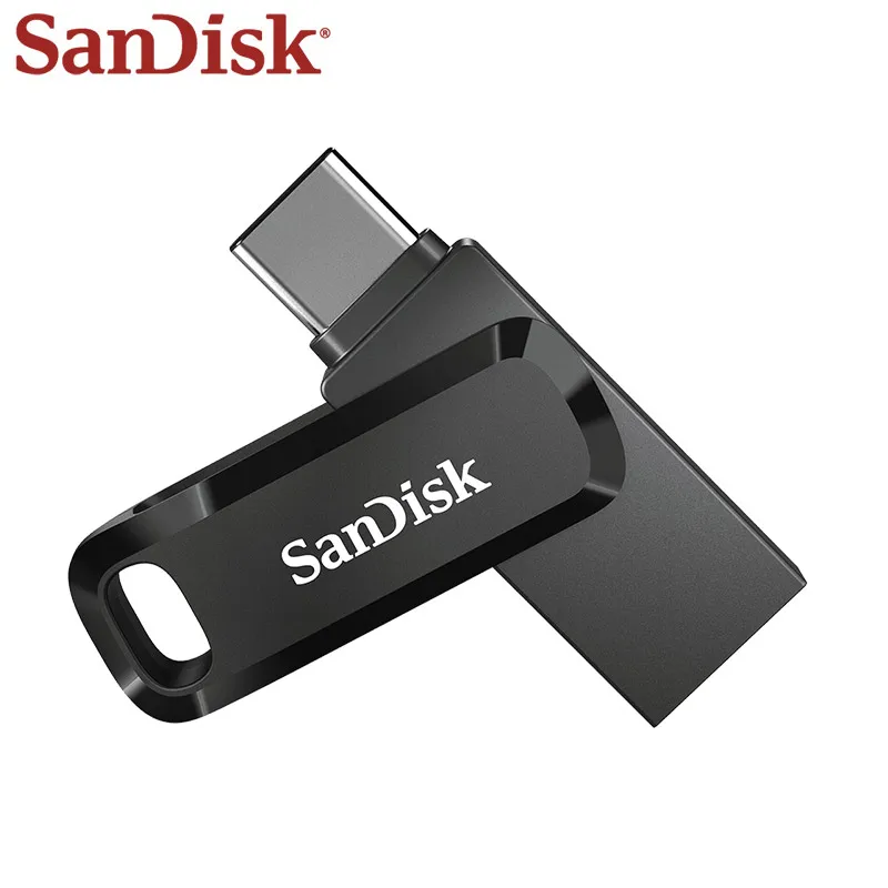 

SanDisk двойной накопитель USB 3,1 Type C, карта памяти 128 ГБ 64 ГБ 32 ГБ, ЧЕРНЫЙ Флеш-накопитель типа A, высокоскоростной u-диск