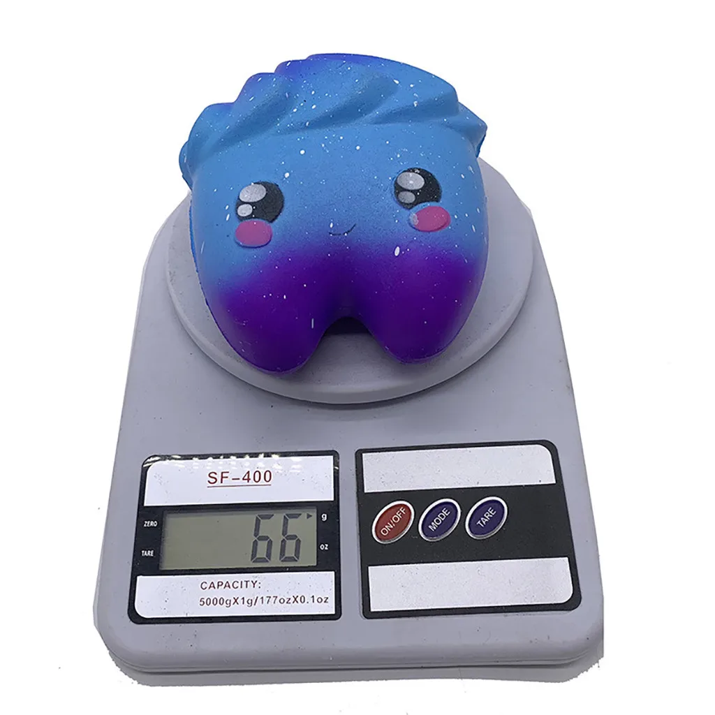 

Stary Squishies Tooth Stress Reliever Scented Super Slow Rising Squeeze Toy Teeth Stuffed Decompression Relieves Stress Toy