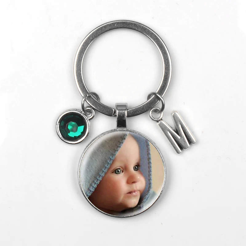 

Personalizeds Photo Pendants Custom Keychain Loved One Photo of Your Baby Child Mom Dad Grandparent Gift for Family Member Gift