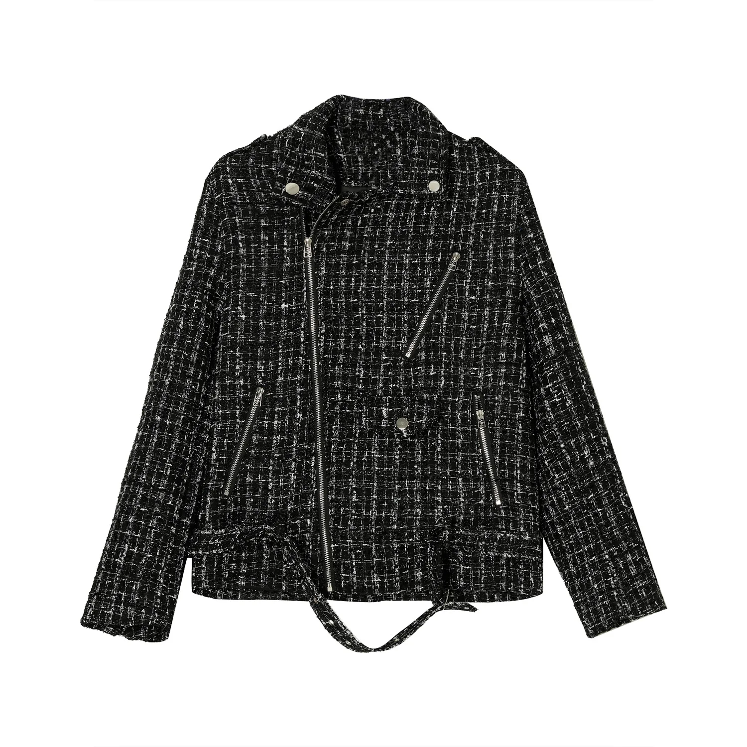 

MTL men's clothing - autumn and winter 2020 new product small fragrance Lapel short loose ruffian and handsome plaid coat for