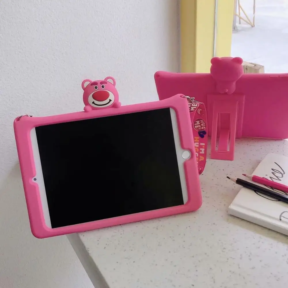Case For iPad mini4 Tablet Cartoon Cute Silicone Soft Back protective shell Cover case Apple mini 4 7.9 +pen | Компьютеры и офис